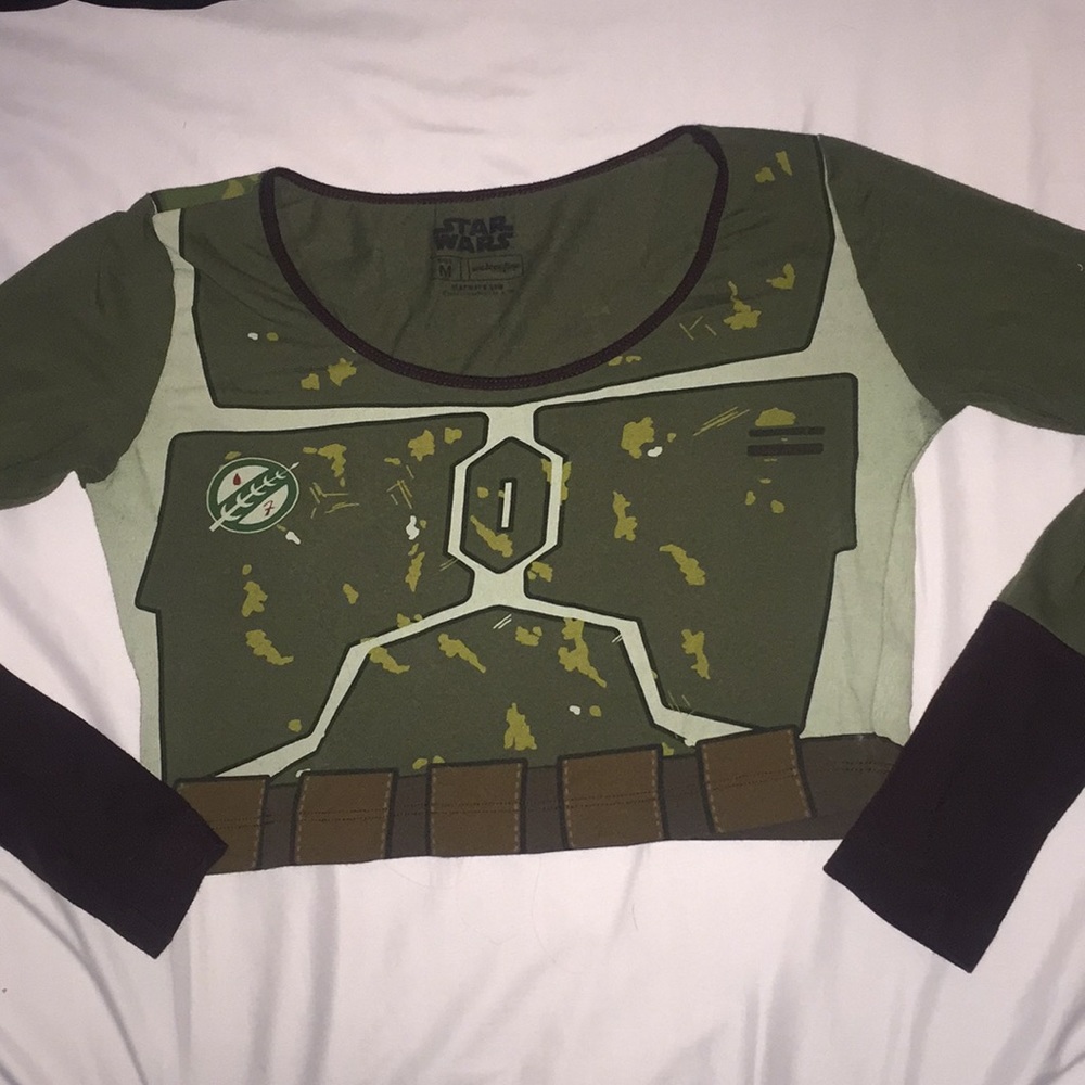 Star Wars Boba Fett cropped long sleeve shirt